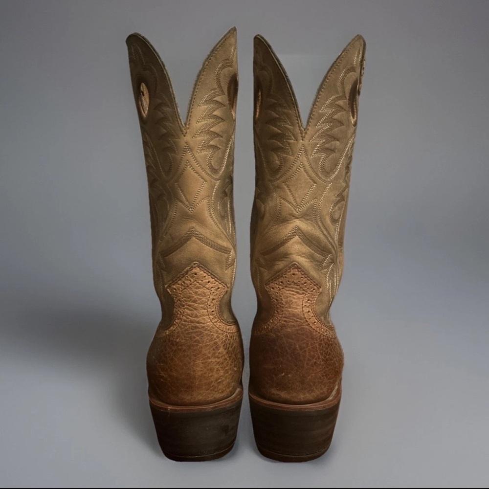 ARIAT MEN'S HERITAGE ROUGHSTOCK EARTH BROWN SQUARE TOE COWBOY BOOTS 12D 10002230 - Picture 5 of 12